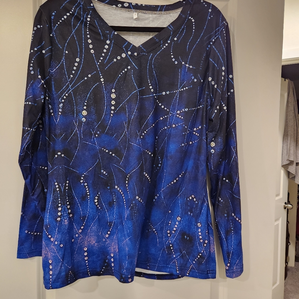 NWT Blue and black tunic